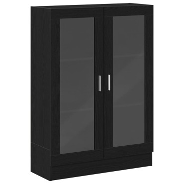 vidaXL Βιβλιοθήκη Μαύρο Δρυς 82,5x30,5x115cm Επεξεργασμένο Ξύλο 1 τεμ.