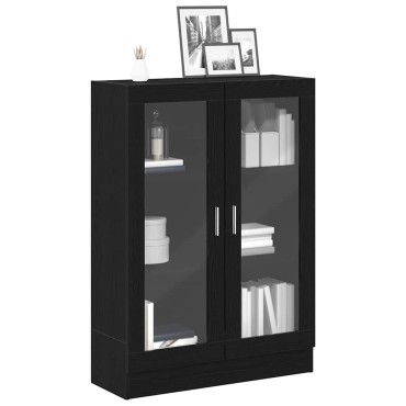 vidaXL Βιβλιοθήκη Μαύρο Δρυς 82,5x30,5x115cm Επεξεργασμένο Ξύλο 1 τεμ.