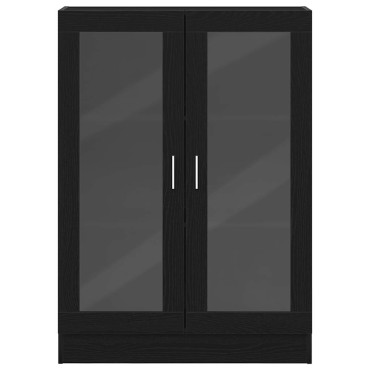 vidaXL Βιβλιοθήκη Μαύρο Δρυς 82,5x30,5x115cm Επεξεργασμένο Ξύλο 1 τεμ.