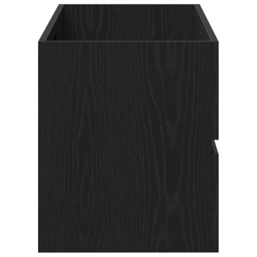 vidaXL Ντουλάπι Νιπτήρα Μαύρη Δρυς 100x38,5x45cm Μοριοσανίδα 1 τεμ.
