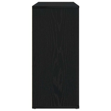 vidaXL Μπουφές Μαύρη Δρυς 91x29,5x65cm από Επεξεργασμένο Ξύλο 1 τεμ.