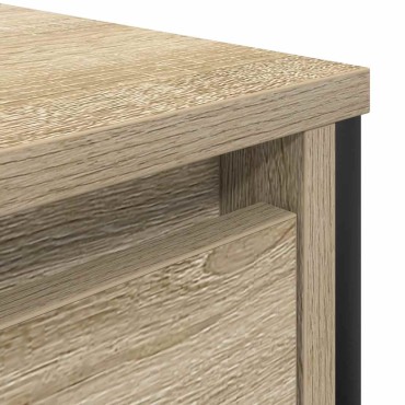 vidaXL ντουλάπι νιπτήρα με συρτάρια Sonoma Δρυς 90x34,5x60cm