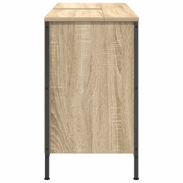 vidaXL ντουλάπι νιπτήρα με συρτάρια Sonoma Δρυς 90x34,5x60cm