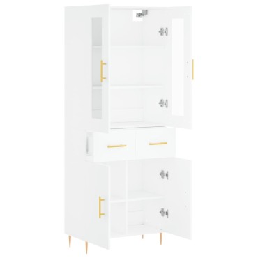 vidaXL Ντουλάπι Λευκό 69,5x34x180cm από Επεξεργασμένο Ξύλο 1 τεμ.