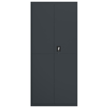 vidaXL Αρχειοθήκη Ανθρακί 90x40x200cm Ατσάλινη 1 τεμ.