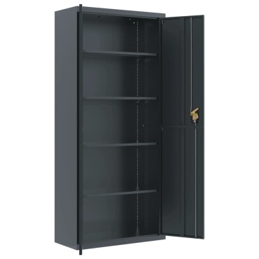 vidaXL Αρχειοθήκη Ανθρακί 90x40x200cm Ατσάλινη 1 τεμ.