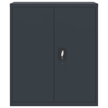 vidaXL Αρχειοθήκη Ανθρακί 90x40x105cm Ατσάλινη 1 τεμ.