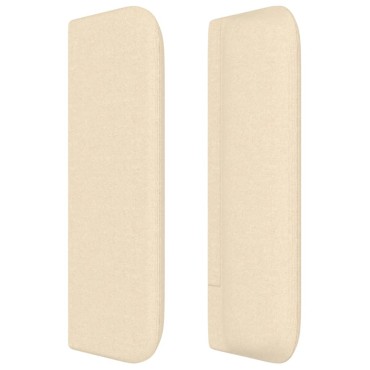 vidaXL Κεφαλάρι με Πτερύγια Κρεμ 163x16x78/88cm Υφασμάτινο 1 τεμ.