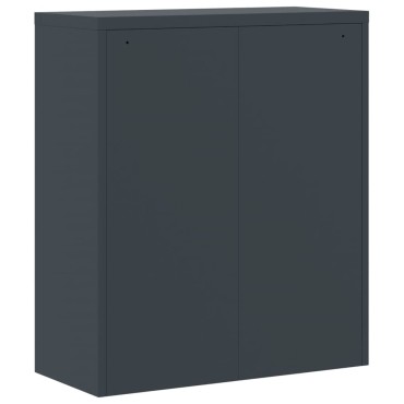 vidaXL Αρχειοθήκη Ανθρακί 90x40x145cm Ατσάλινη