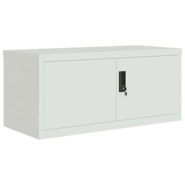 vidaXL Αρχειοθήκη Αν. Γκρι 90x40x145cm Ατσάλινη 2 τεμ.