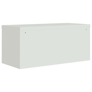 vidaXL Αρχειοθήκη Αν. Γκρι 90x40x145cm Ατσάλινη 2 τεμ.