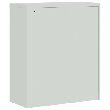 vidaXL Αρχειοθήκη Αν. Γκρι 90x40x145cm Ατσάλινη 2 τεμ.