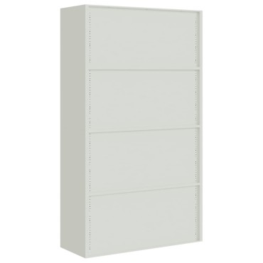 vidaXL Αρχειοθήκη Ανοιχτό Γκρι 105x40x180cm Ατσάλινη 1 τεμ.