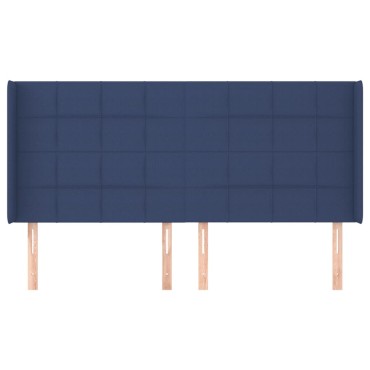 vidaXL Κεφαλάρι με Πτερύγια Μπλε 163x16x118/128cm Υφασμάτινο 1 τεμ.