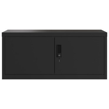 vidaXL Αρχειοθήκη Μαύρη 90x40x145cm Ατσάλινη 2 τεμ.