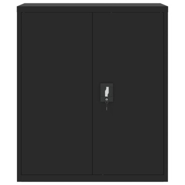 vidaXL Αρχειοθήκη Μαύρη 90x40x105cm από Ατσάλι 1 τεμ.