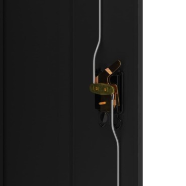 vidaXL Αρχειοθήκη Μαύρη 90x40x105cm από Ατσάλι 1 τεμ.
