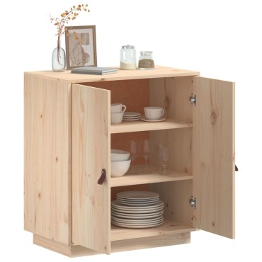 vidaXL Ντουλάπι 65,5x40x75cm από Μασίφ Ξύλο Πεύκου 1 τεμ.
