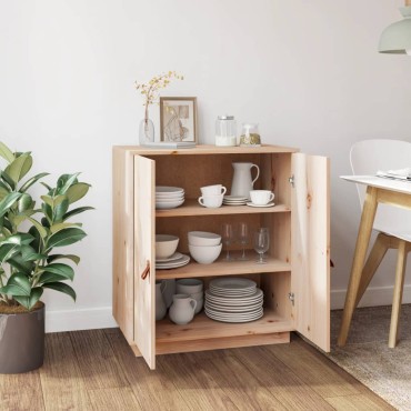 vidaXL Ντουλάπι 65,5x40x75cm από Μασίφ Ξύλο Πεύκου 1 τεμ.