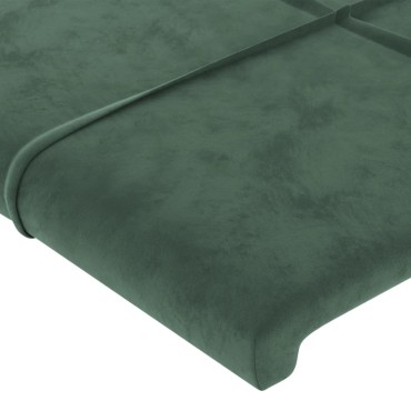 vidaXL Κεφαλάρι με Πτερύγια Σκ. Πράσινο 93x23x118/128cm Βελούδινο 1 τεμ.