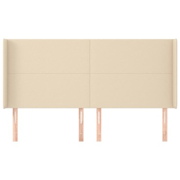 vidaXL Κεφαλάρι με Πτερύγια Κρεμ 183x16x118/128cm Υφασμάτινο 1 τεμ.