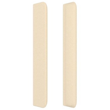 vidaXL Κεφαλάρι με Πτερύγια Κρεμ 183x16x118/128cm Υφασμάτινο 1 τεμ.