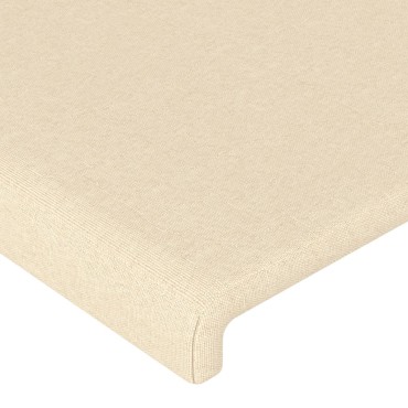 vidaXL Κεφαλάρι με Πτερύγια Κρεμ 183x16x118/128cm Υφασμάτινο 1 τεμ.