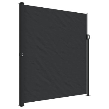 vidaXL Σκίαστρο Πλαϊνό Συρόμενο Μαύρο 220 x 500 εκ.
