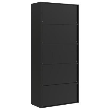 vidaXL Αρχειοθήκη Μαύρη 90x40x240cm από Ατσάλι 2 τεμ.
