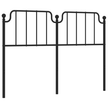 vidaXL Κεφαλάρι Μαύρο Μεταλλικό 146x4x102cm 1 τεμ.