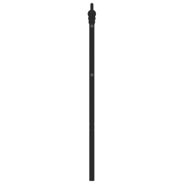vidaXL Κεφαλάρι Μαύρο Μεταλλικό 146x4x102cm 1 τεμ.