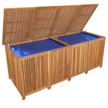 vidaXL Μπαούλο Αποθήκευσης Κήπου 200x80x75cm από Μασίφ Ξύλο Ακακίας 1 τεμ.