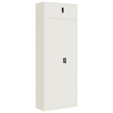 vidaXL Αρχειοθήκη Λευκή 90x40x240cm Ατσάλινη 2 τεμ.