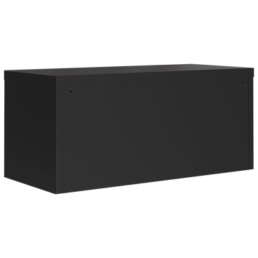 vidaXL Αρχειοθήκη Μαύρη 90x40x110cm Ατσάλινη 2 τεμ.
