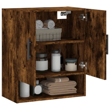 vidaXL Ντουλάπι Τοίχου Καπνιστή Δρυς 60x31x70cm Επεξεργασμένο Ξύλο 1 τεμ.