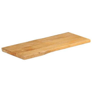 vidaXL Επιφάνεια Τραπεζιού 90x40x2,5cm Live Edge Μασίφ Ξύλο Μάνγκο 1 τεμ.