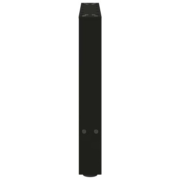 vidaXL Πόδια Τραπεζιού Σαλονιού 2 τεμ. Μαύρα 50x(42-43)cm Ατσάλι