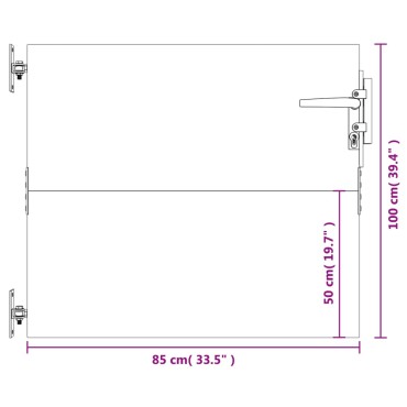 vidaXL Πύλη Κήπου 85 x 100 εκ. από Ατσάλι Corten