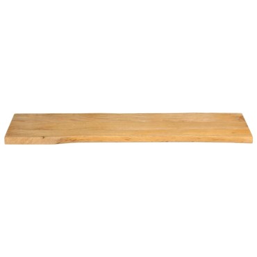 vidaXL Επιφάνεια Τραπεζιού 110x40x2,5cm Live Edge Μασίφ Ξύλο Μάνγκο 1 τεμ.