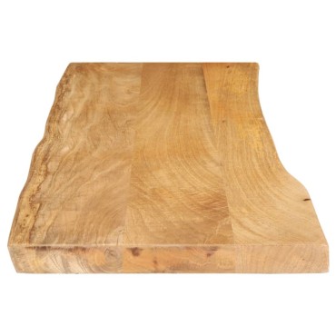 vidaXL Επιφάνεια Τραπεζιού 110x40x2,5cm Live Edge Μασίφ Ξύλο Μάνγκο 1 τεμ.