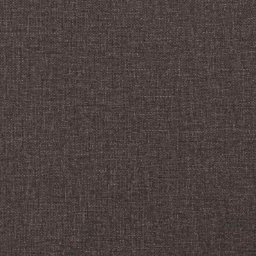 vidaXL Κρεβάτι Boxspring με Στρώμα Σκούρο Καφέ 140x200 εκ Υφασμάτινο