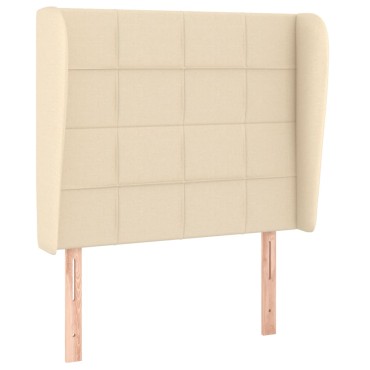 vidaXL Κρεβάτι Boxspring με Στρώμα Κρεμ 80 x 200 εκ. Υφασμάτινο