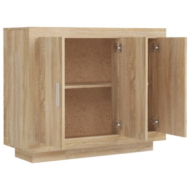 vidaXL Συρταριέρα Sonoma Δρυς 92x35x75cm Επεξεργασμένο Ξύλο 1 τεμ.