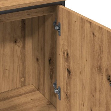 vidaXL Ντουλάπι Νιπτήρα Αρτισιανή Δρυς 80x30x60cm Επεξ. Ξύλο 1 τεμ.