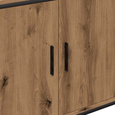 vidaXL Ντουλάπι Νιπτήρα Αρτισιανή Δρυς 80x30x60cm Επεξ. Ξύλο 1 τεμ.