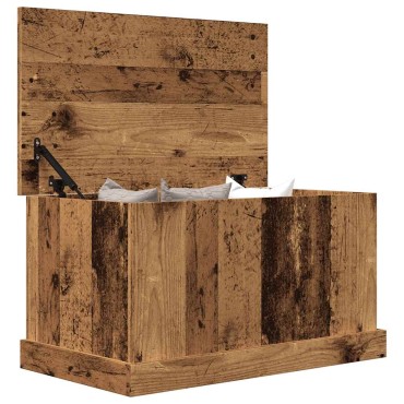vidaXL Κουτί Αποθήκευσης Όψη Παλαιού Ξύλου 70x40x38cm Επεξ.Ξύλο 1 τεμ.