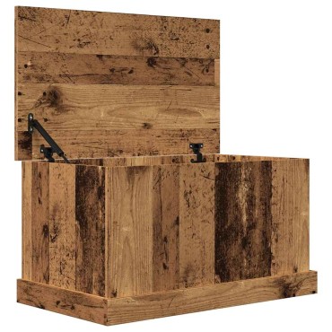 vidaXL Κουτί Αποθήκευσης Όψη Παλαιού Ξύλου 70x40x38cm Επεξ.Ξύλο 1 τεμ.