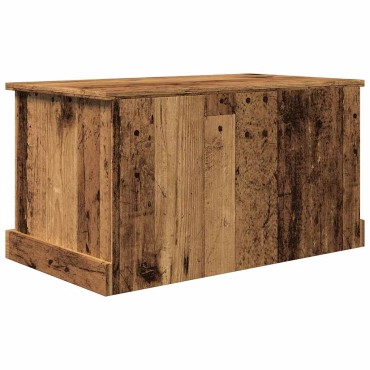 vidaXL Κουτί Αποθήκευσης Όψη Παλαιού Ξύλου 70x40x38cm Επεξ.Ξύλο 1 τεμ.