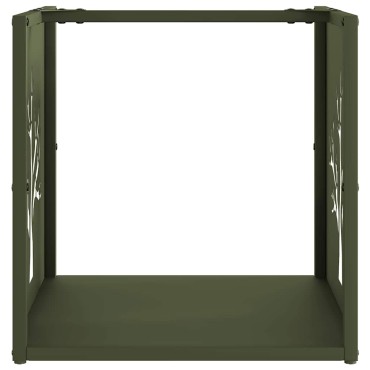 vidaXL Ράφι Καυσόξυλων 40x40x40 εκ. Χάλυβας ψυχρής έλασης