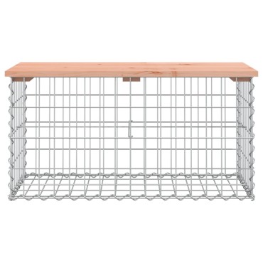 vidaXL Πάγκος Κήπου Συρματοκιβώτιο 83x44x42cm Μασίφ Ψευδοτσούγκα 1 τεμ.